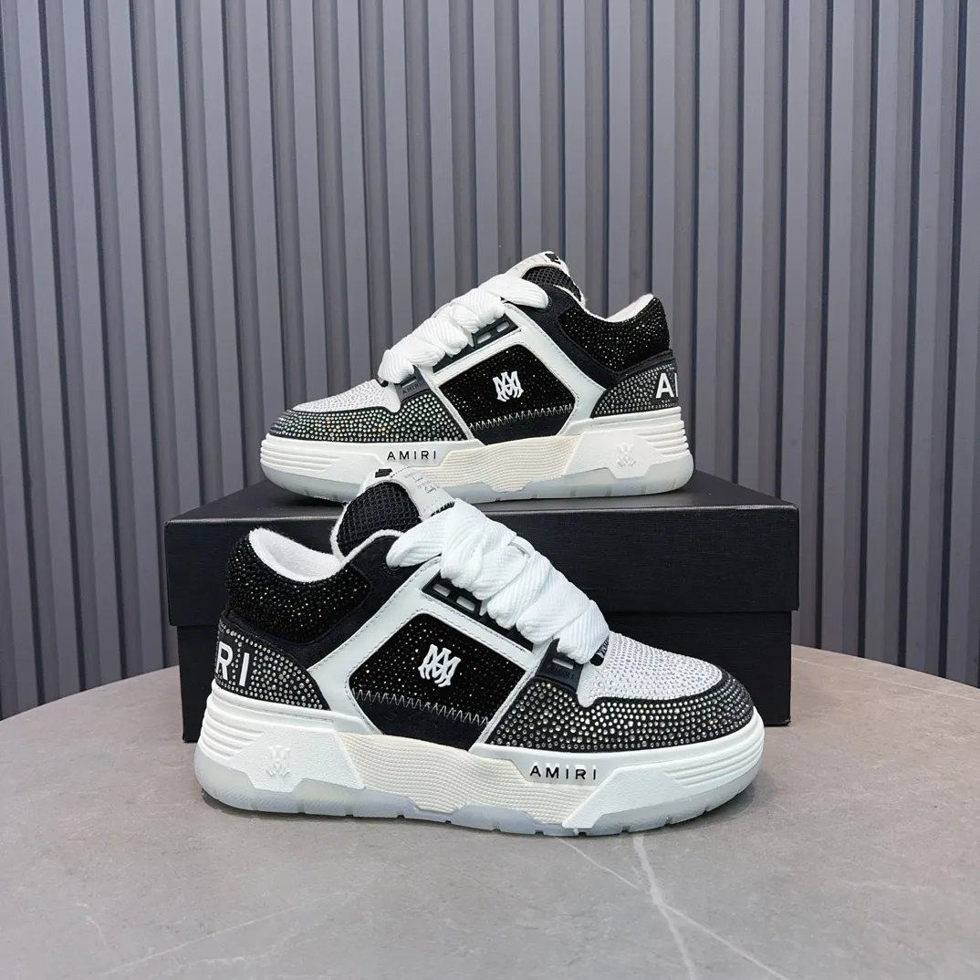 Men's shoes 💰760💰 AMIRI AMIRI fashion brand hot sale 🔥 Available all year round, couples 💑 Official website synchronization Imported fabrics 1⃣️ vs 1⃣️ replica, original factory special original sole, 35-45 (45. non-refundable)